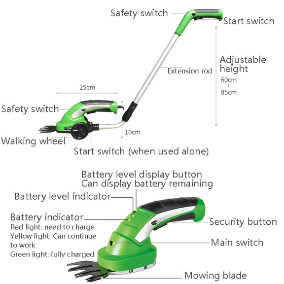 GT02 Electric Pruning Machine Portable Lawn Mower(EU Plug)