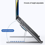 BONERUY P11F Notebook Cooling Bracket Fan Aluminum Alloy Radiator, Colour: Silver
