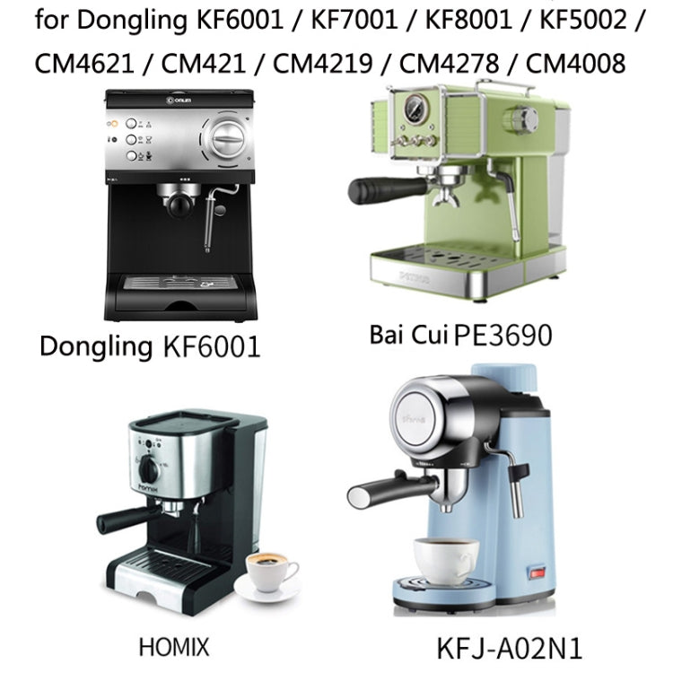 DL-1 Zinc Alloy Coffee Maker Bottomless Handle For Dongling, Style: Red Gem Without Buckle