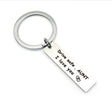10 PCS C1010 Drive Safe Stainless Steel Tag Keychain 10x40mm(Aunt) - Key Rings by PMC TechLife | Online Shopping South Africa | PMC TechLife | Buy Now Pay Later Mobicred