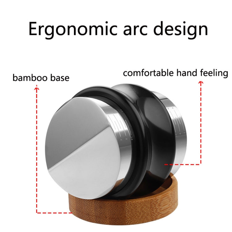 ENB-11 51mm Stainless Steel Coffee Cloth Powder Dispenser Coffee Machine Handle Universal, Colour: One Word Double Head