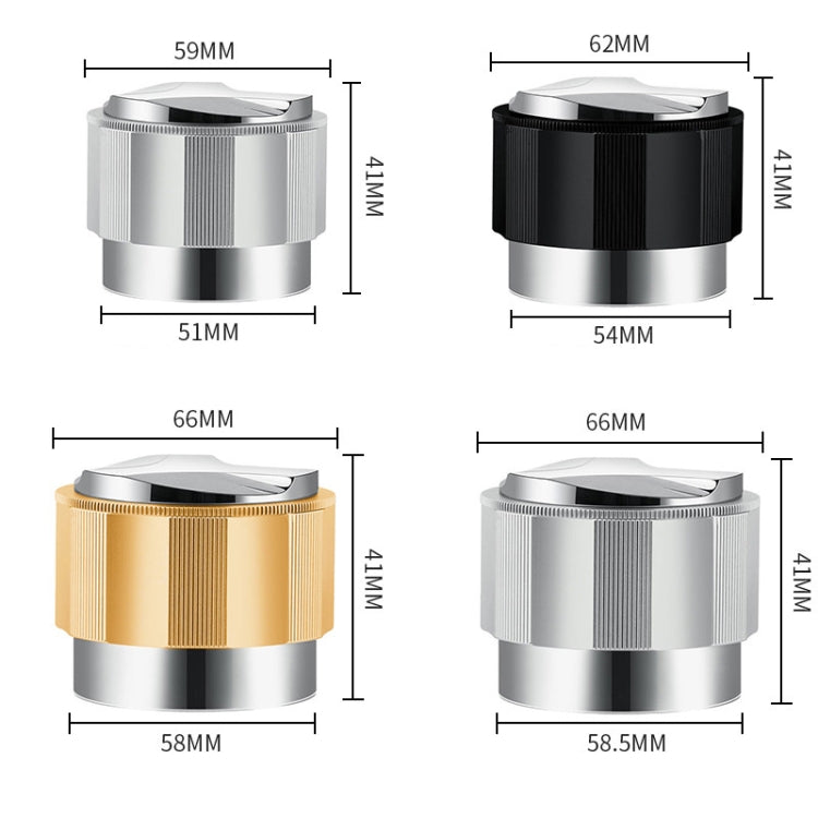 YK33258 Stainless Steel Double-Ended Coffee Cloth Dispenser, Size: 53mm(Black Multilateral Type)