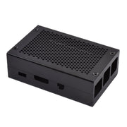 Aluminum Alloy Shell Grid Cooling Box For Raspberry Pi 3 Model B Pi 2/B + Black