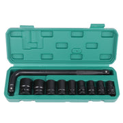 Inside And Outside Hexagon Wrench Auto Repair Wind Cannon Sleeve, Specification: 10 In 1 With Curved Rod