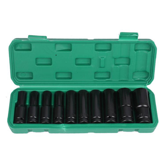 Inside And Outside Hexagon Wrench Auto Repair Wind Cannon Sleeve, Specification: 10 In 1 Extension Sleeve