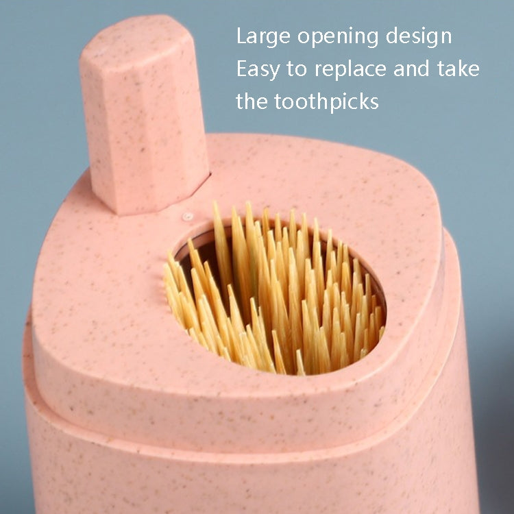 MS-263 Press Toothpick Box Kitchen Gadget(Wheat Blue)