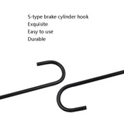 8 PCS S-Type Brake Pump Hanging Hook(Black)