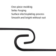 8 PCS S-Type Brake Pump Hanging Hook(Black)