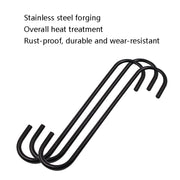 8 PCS S-Type Brake Pump Hanging Hook(Black)