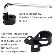 Bidirectional Directional Rudder Wrench Inner Ball Head Screw Rod Disassembly Tool