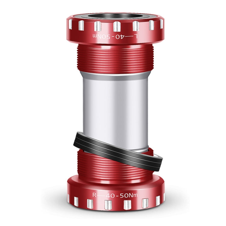 WEST BIKING Mountain Road Bike Screw-In Bearing Bottom Axle(Red)