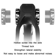 WEST BIKING Mountain Road Bike Screw-In Bearing Bottom Axle(Silver)