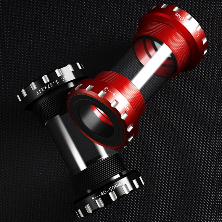 WEST BIKING Mountain Road Bike Screw-In Bearing Bottom Axle(Silver)