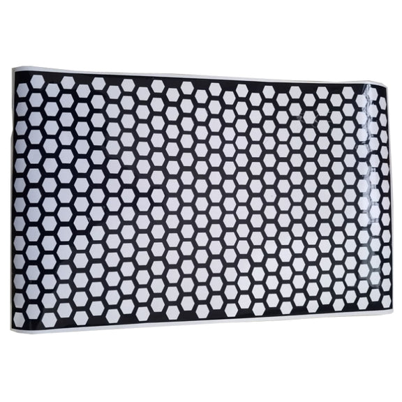 5 PCS Car Honeycomb Tail Lamp Film Universal Personality Modified Light Film Sticker(Bright Black)