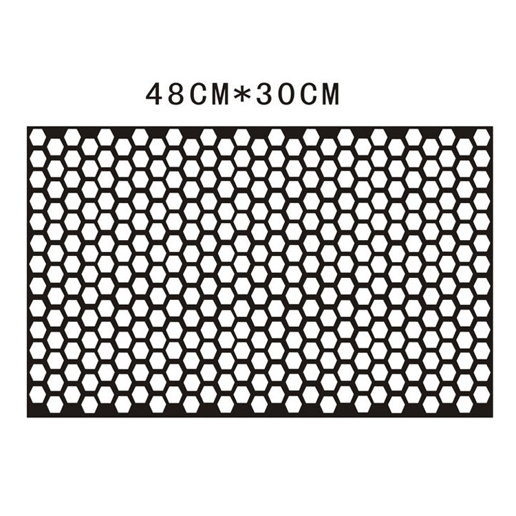 5 PCS Car Honeycomb Tail Lamp Film Universal Personality Modified Light Film Sticker(Bright Black)