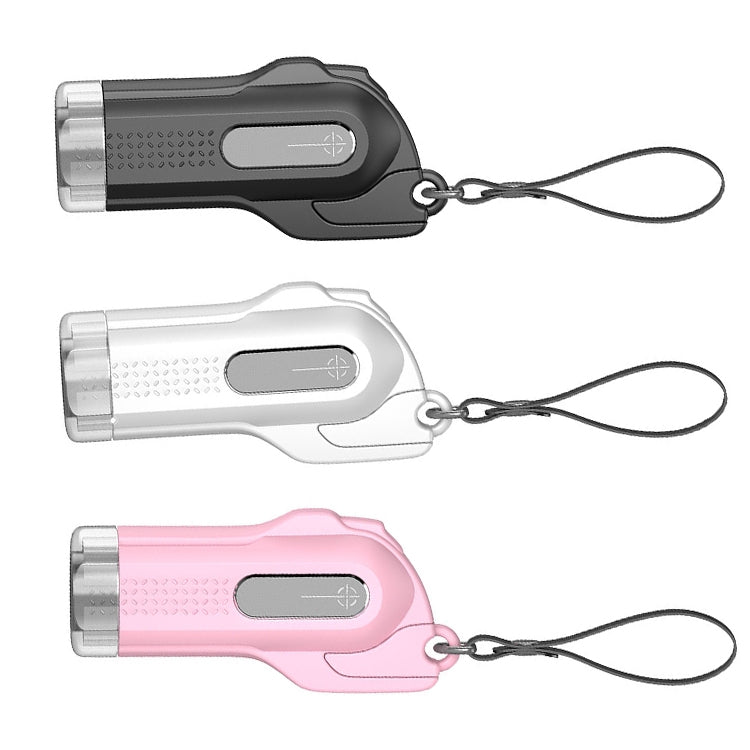 CS-B09 Safety Hammer Tungsten Steel Striker Windows Breaker With Seat Belt Cutter(White)