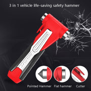 CS-B07 Car Multi-Function Emergency Hammer Fire Escape Hammer(Red)