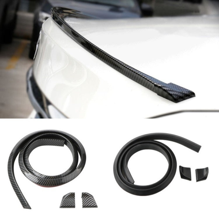 Car Universal Tail Paste Top Wing, Specification: 4.5cm Carbon Fiber Black