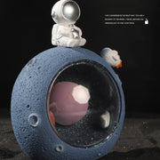 W1153 Resin Planet Night Light Home Decorations, Style: Kitten Astronaut