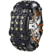 For 175~265cm Snow Emergency Snow Chains For Car SUV General Tires(Black 8764B)