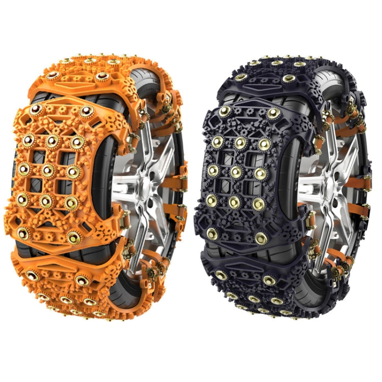 For 175~265cm Snow Emergency Snow Chains For Car SUV General Tires(Black 8764B)