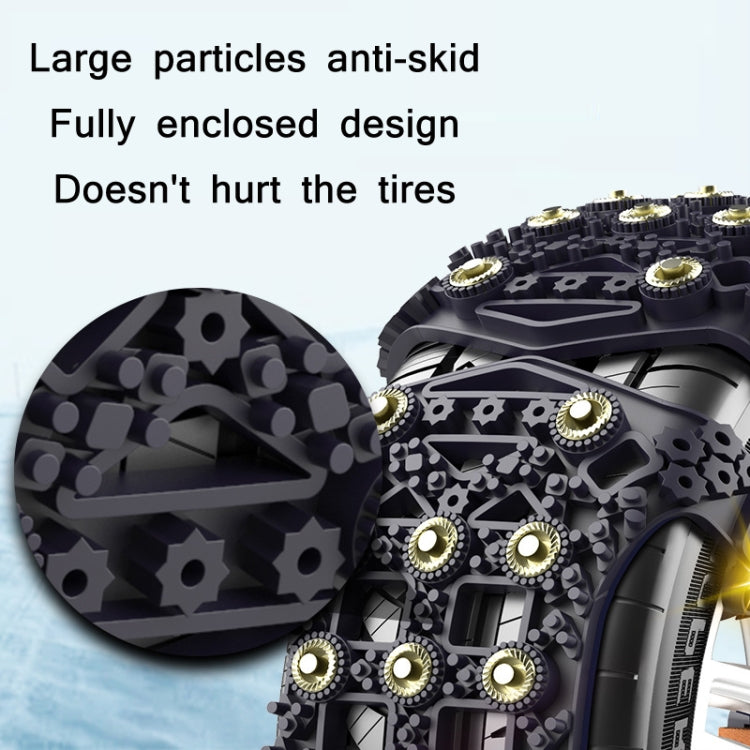 For 175~265cm Snow Emergency Snow Chains For Car SUV General Tires(Yellow 8764A)
