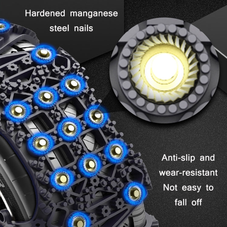 For 175~265cm Snow Emergency Snow Chains For Car SUV General Tires(Black 8764B)