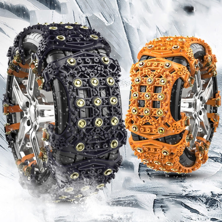 For 175~265cm Snow Emergency Snow Chains For Car SUV General Tires(Black 8764B)