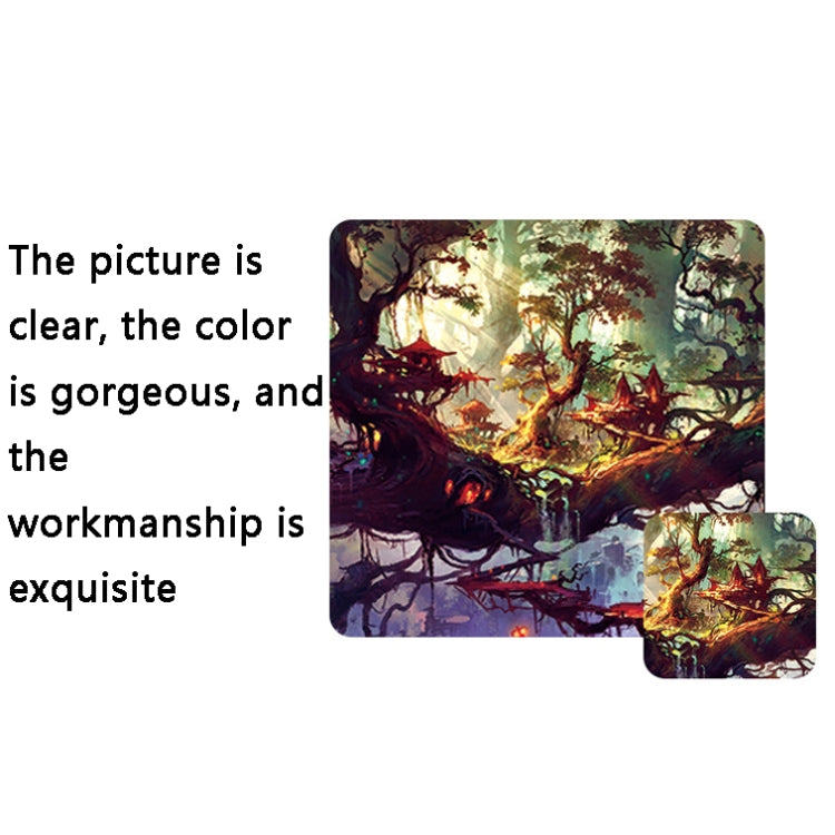 Hand-Painted Fantasy Pattern Mouse Pad, Size: 300 x 800 x 5mm Seaming(6 Stars and You)