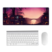 Hand-Painted Fantasy Pattern Mouse Pad, Size: 400 x 900 x 5mm Seaming(3 Dream Landscape)