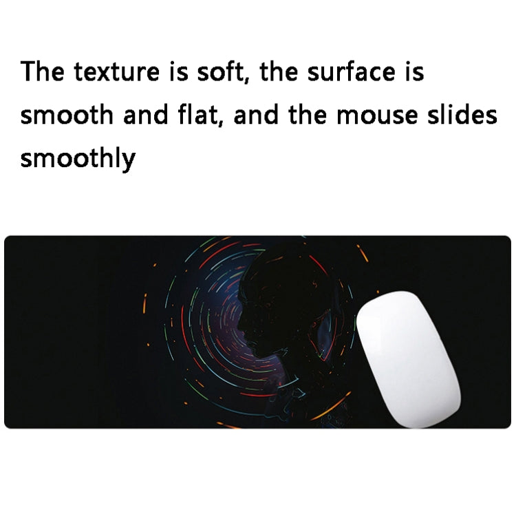 Hand-Painted Fantasy Pattern Mouse Pad, Size: 400 x 900 x 5mm Seaming(4 Tree Scenery)