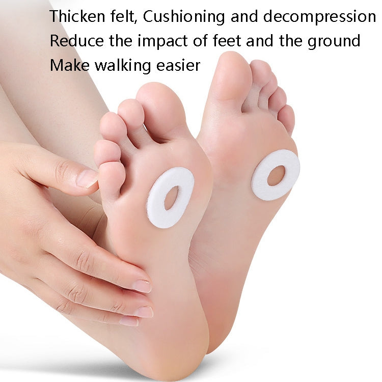 Felt Chicken Eye Stick Foot Pain and Anti-wear Patch(Circular)