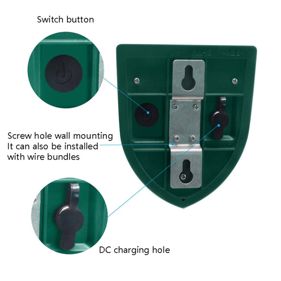 N911M Solar Rouse Alarm Lamp Infrared Induction Animal Drive