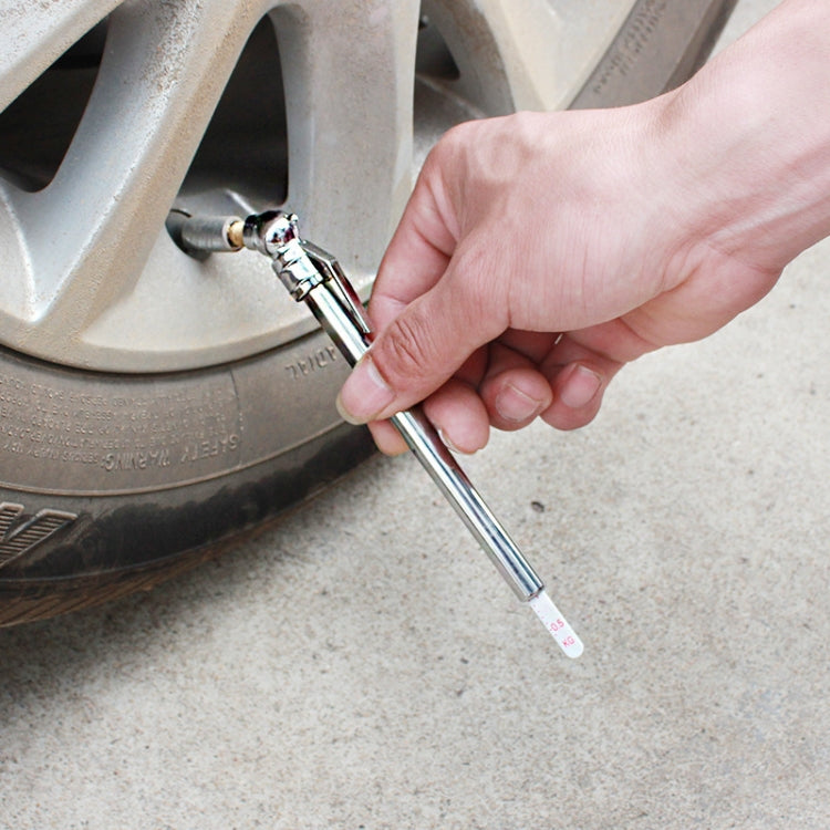 Car Tire Pen Car Portable Tire Pressure Gauge(Silver 1092)