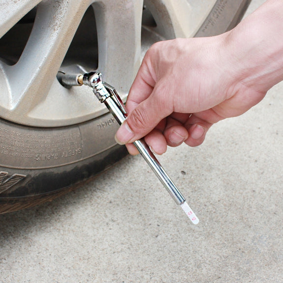 Car Tire Pen Car Portable Tire Pressure Gauge(Silver 1092)