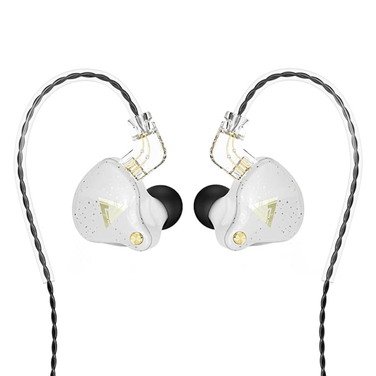 QKZ AK6 PRO HiFi Subwoofer In-Ear Wired Headphones with Mic(White)