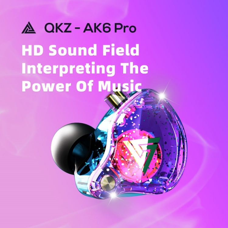 QKZ AK6 PRO HiFi Subwoofer In-Ear Wired Headphones with Mic(White)
