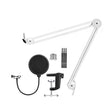 Microphone Desktop Cantilever Stent 360 Degree Rotating Bracket(GAZ-40P W) - Stand by PMC TechLife | Online Shopping South Africa | PMC TechLife | Buy Now Pay Later Mobicred