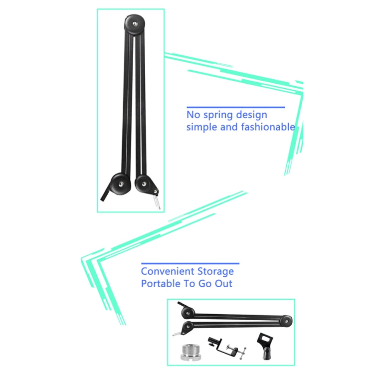 Microphone Desktop Cantilever Stent 360 Degree Rotating Bracket(GAZ-40P W)