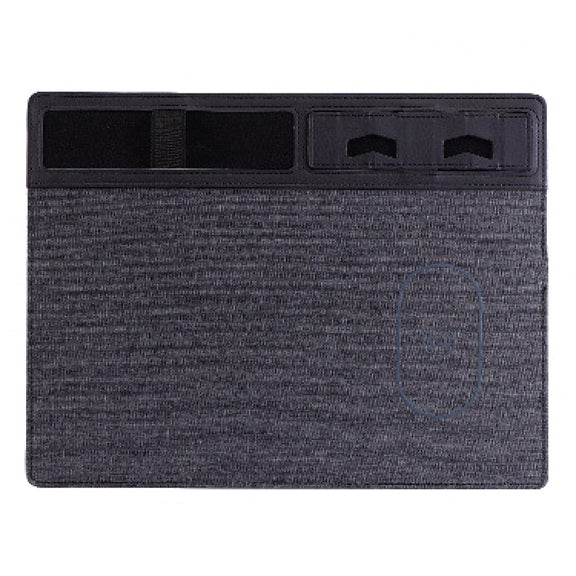JJ-82401 Mouse Pad with Phone Charging and Phone Holder(Black)
