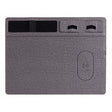 JJ-82401 Mouse Pad with Phone Charging and Phone Holder(Grey) - Mouse Pads by PMC TechLife | Online Shopping South Africa | PMC TechLife | Buy Now Pay Later Mobicred