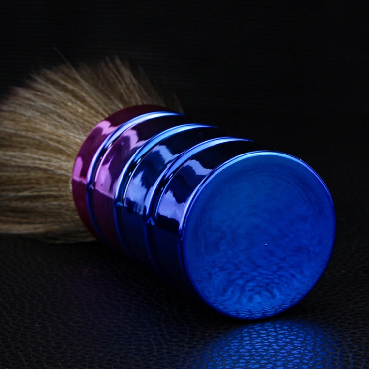 Electroplating Broken Hair Brush Haircut Neck Cleaning Brush(Four-section Gradient Purple)