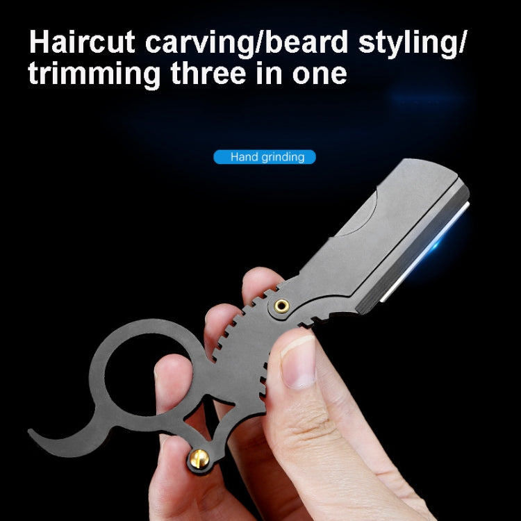Manual Men Stainless Steel Ring Razor Without Blade(Gold)