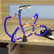 SN5BK-USB 4-Clawed Lamp Adjustable Desktop Soldering Station(Black)
