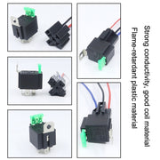 5 Sets JD2912 4 Pin Car Relay With Fuse, Rated voltage: 12V