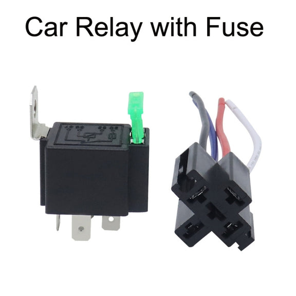 5 Sets JD2912 4 Pin Car Relay With Fuse, Rated voltage: 24V