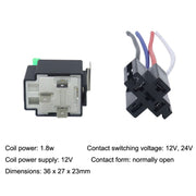 5 Sets JD2912 4 Pin Car Relay With Fuse, Rated voltage: 24V
