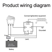 5 Sets JD2912 4 Pin Car Relay With Fuse, Rated voltage: 24V