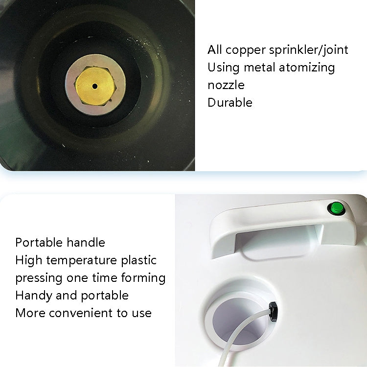 Mist Air Spray Cleaner Disinfectant Air Purifier, Power Plug: US Plug 110V(White)