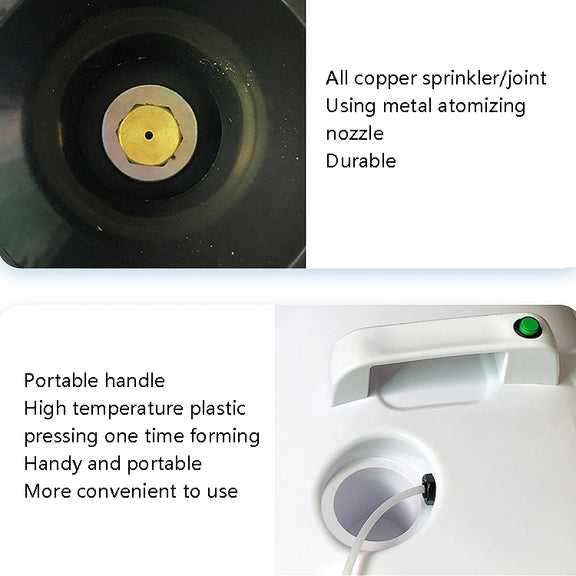Mist Air Spray Cleaner Disinfectant Air Purifier, Power Plug: UK Plug(White)